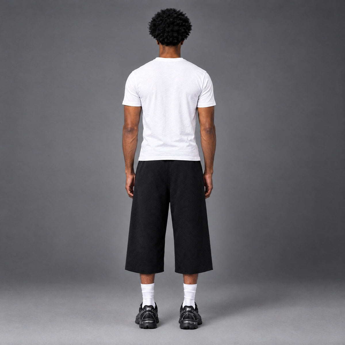 Men's Athletic 3/4 Sweats | Loose Fit Capri Sweatpants