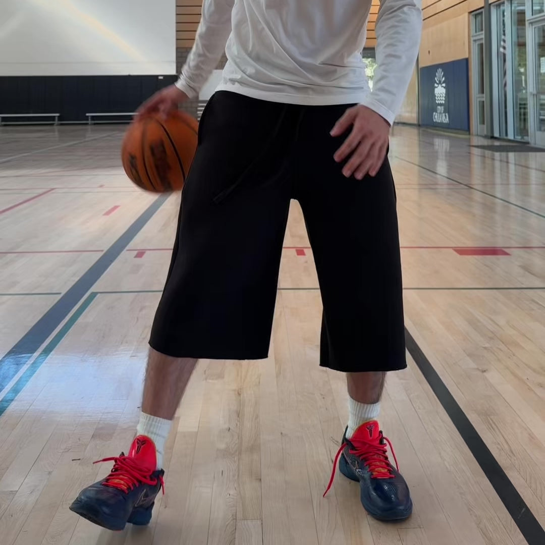 Men's Athletic 3/4 Sweats | Loose Fit Capri Sweatpants